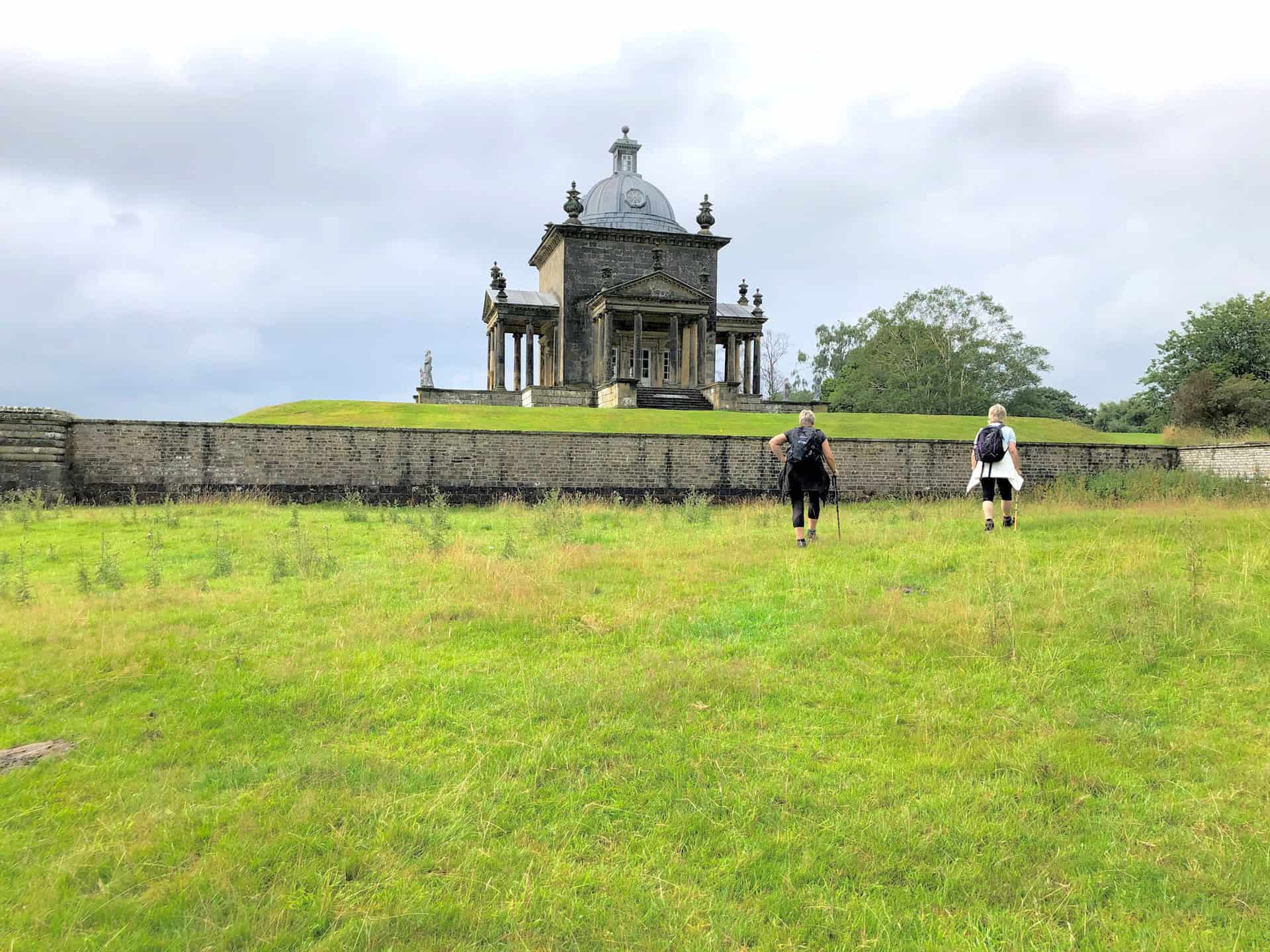 The Temple of the Four Winds lies at the eastern end of Temple Terrace, seen during the Castle Howard walk.