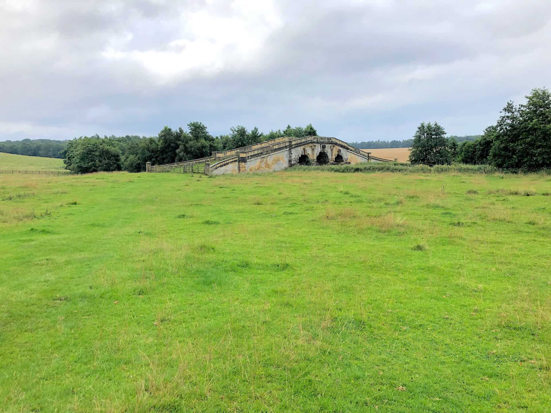 New River Bridge spans New River on the Castle Howard estate. It is a sandstone bridge dating from the 1740s and is a Grade 1 listed building.