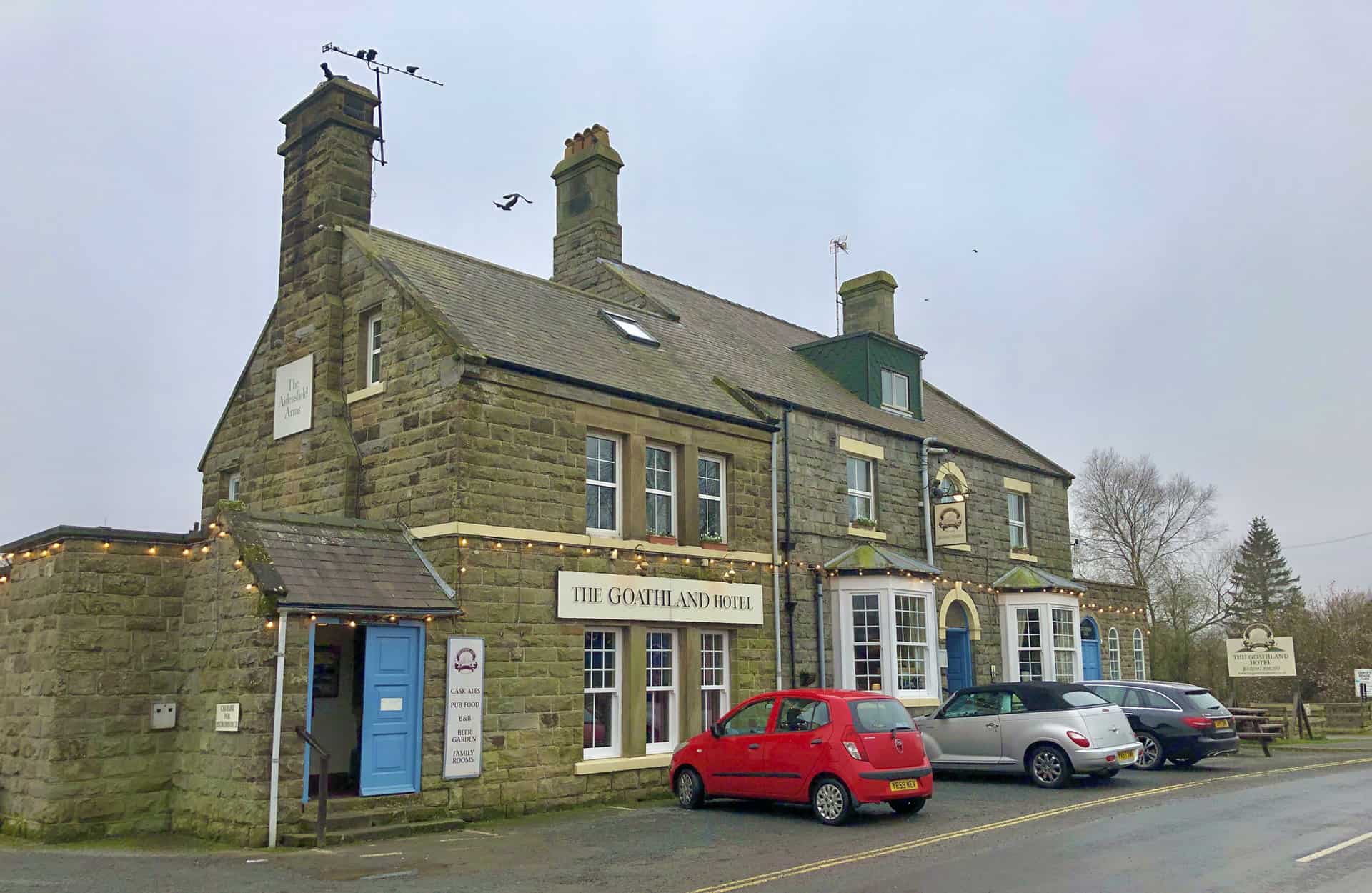 The Goathland Hotel better known as The Aidensfield Arms from the TV series Heartbeat.