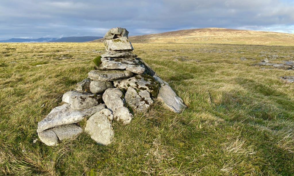 A small cairn marks the summit of Wold Fell. From number 15 in my list of the best walks in the Yorkshire Dales.