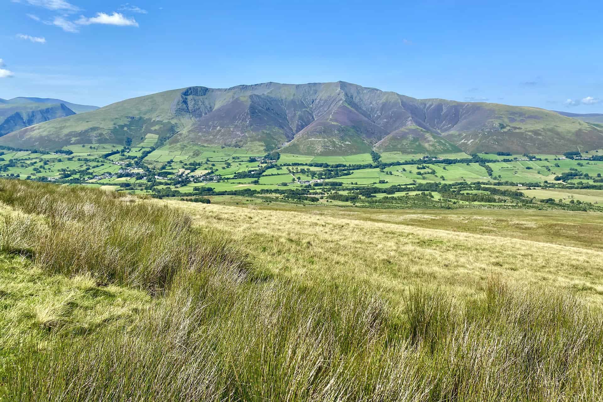 Taking in the sight of Blencathra from Hausewell Brow. In my Northern Fells map of Wainwrights.