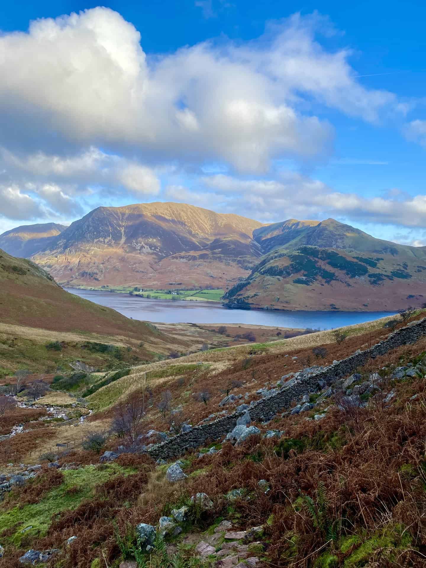 The view across Crummock Water to Grasmoor from Scale Force.