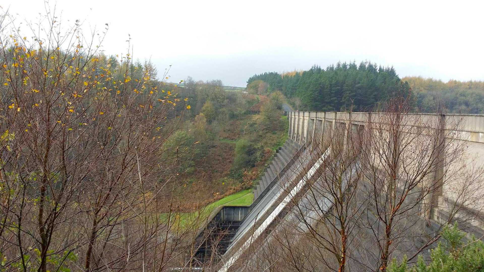 Thruscross Reservoir dam.