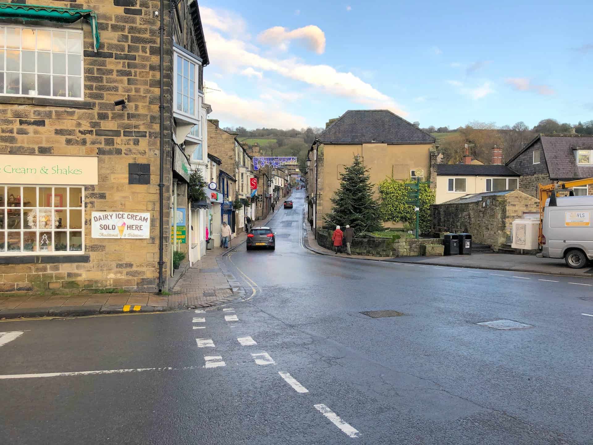 Pateley Bridge. This is the only town in the Nidderdale AONB (Area of Outstanding Natural Beauty).