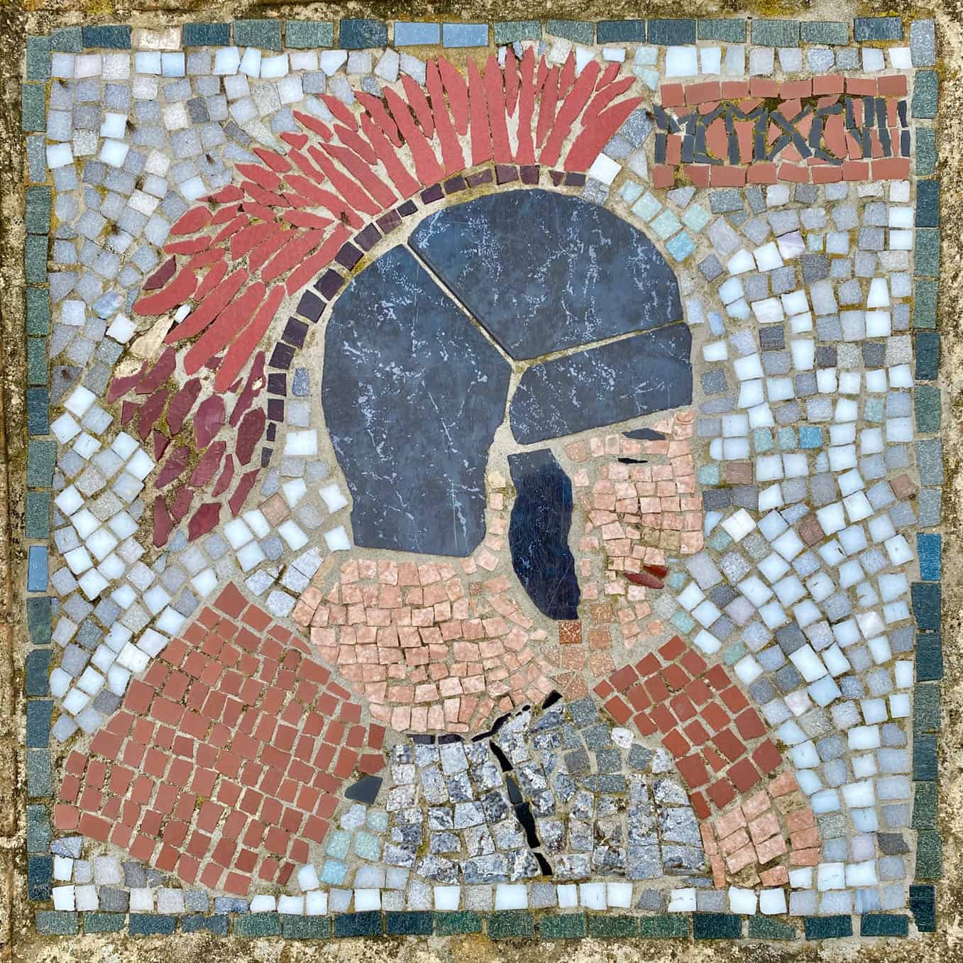 Crackpots Mosaic Trail: Roman Soldier.