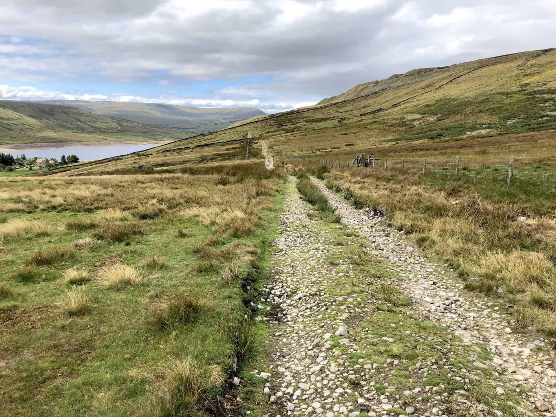 The approach to Scar House Reservoir.