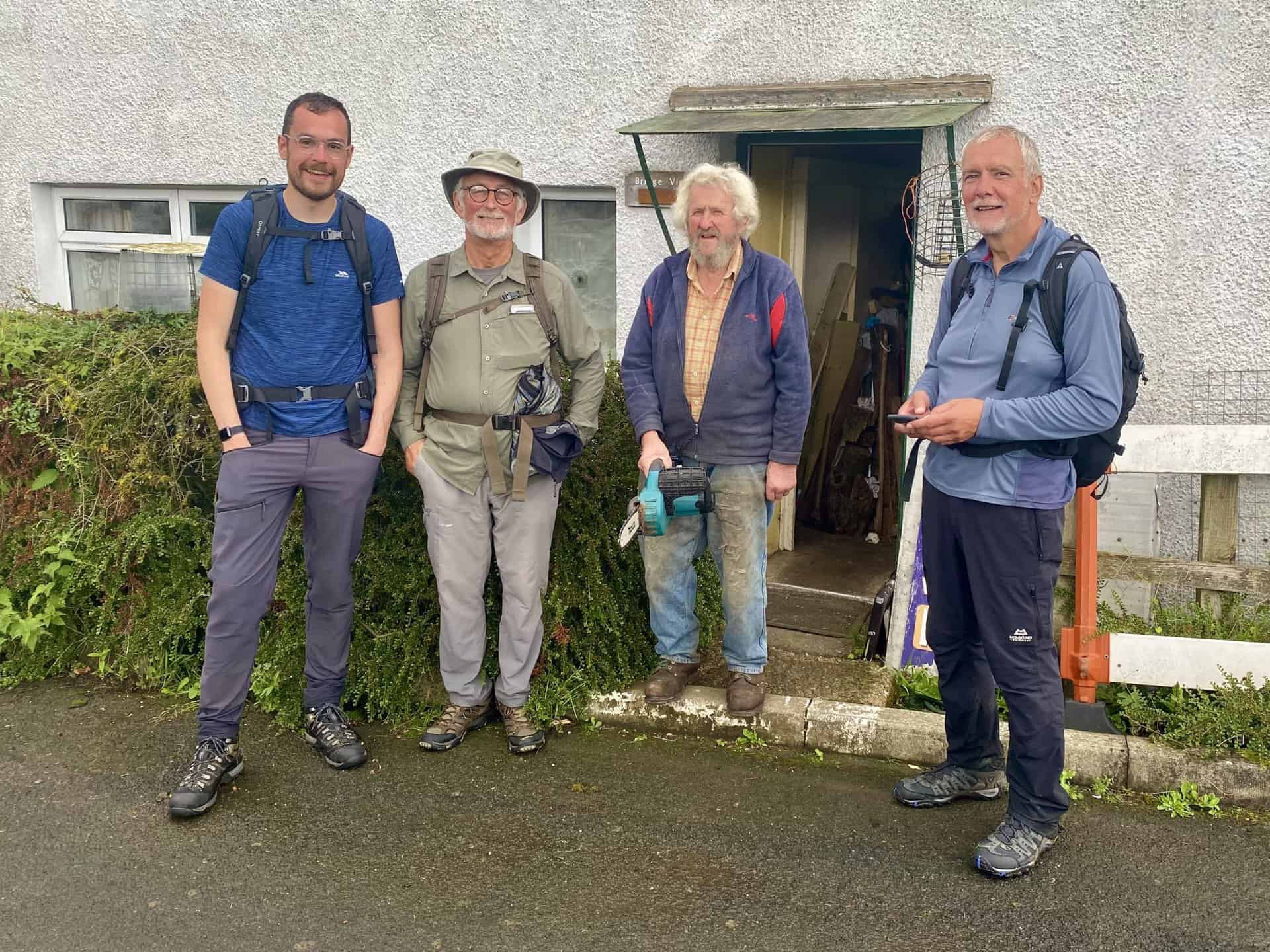 We meet Dockray resident Barrie Quinney, eager to learn about our Stybarrow Dodd walk.