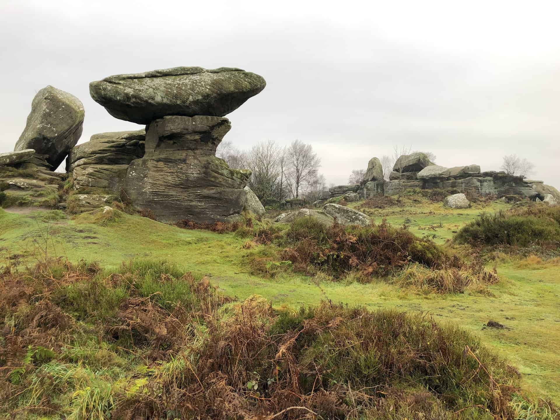 The Brimham Rocks site has been featured in children's television, notably in 'Roger and the Rottentrolls' and a single episode of 'Knightmare' series six.