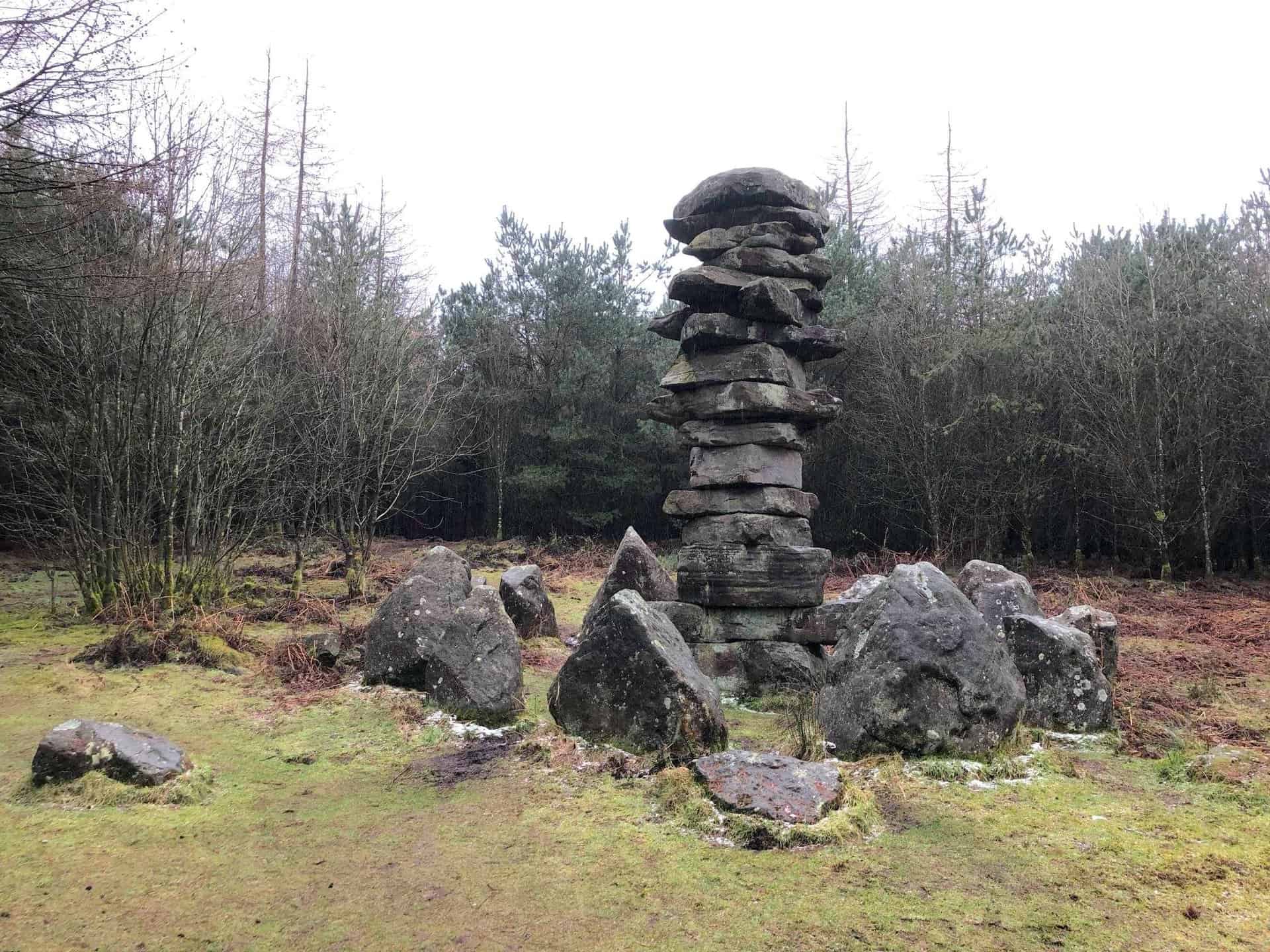 Stone statues in Druid's Plantation.