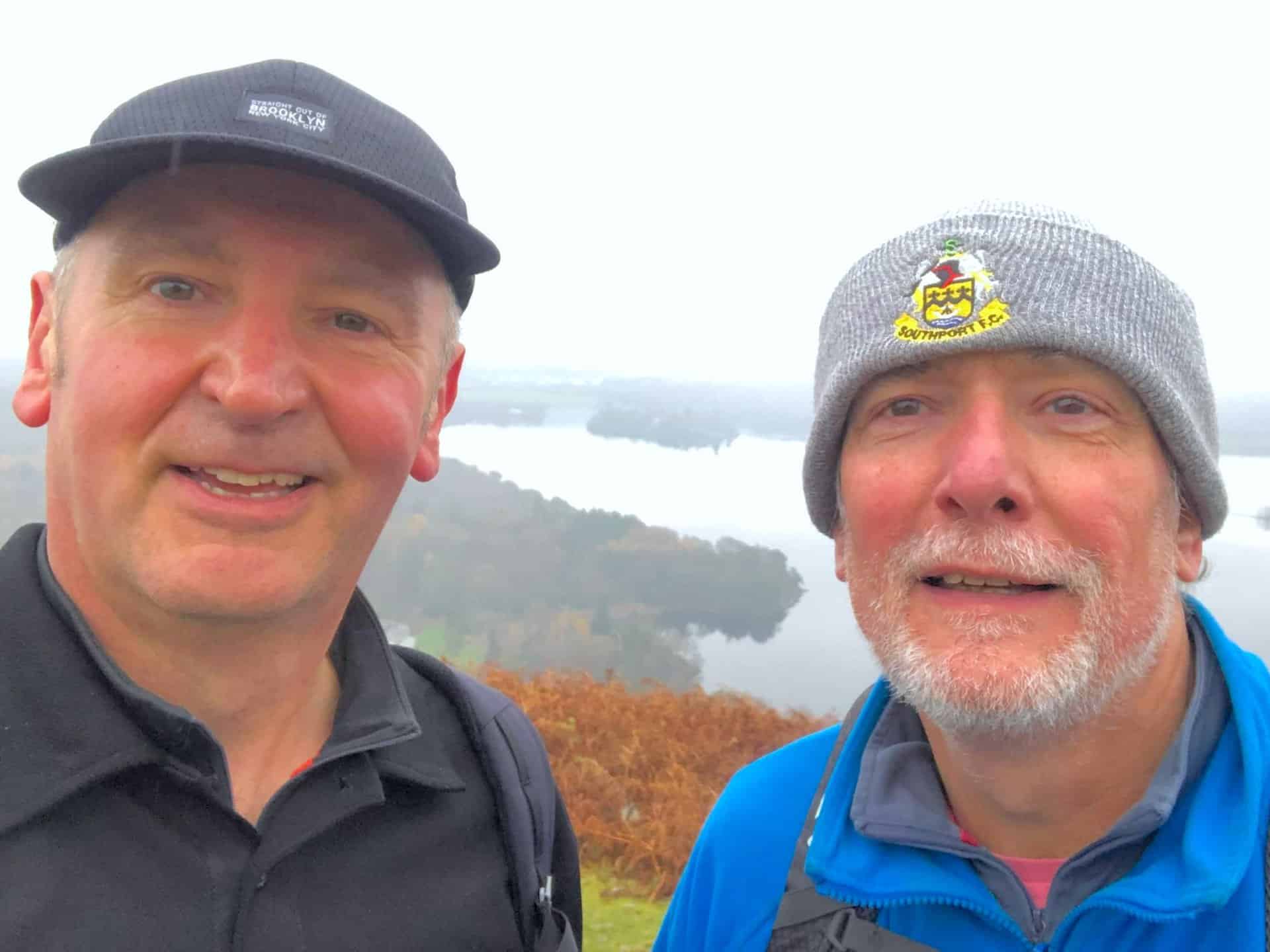 Mike and I, with Derwent Water in the background.