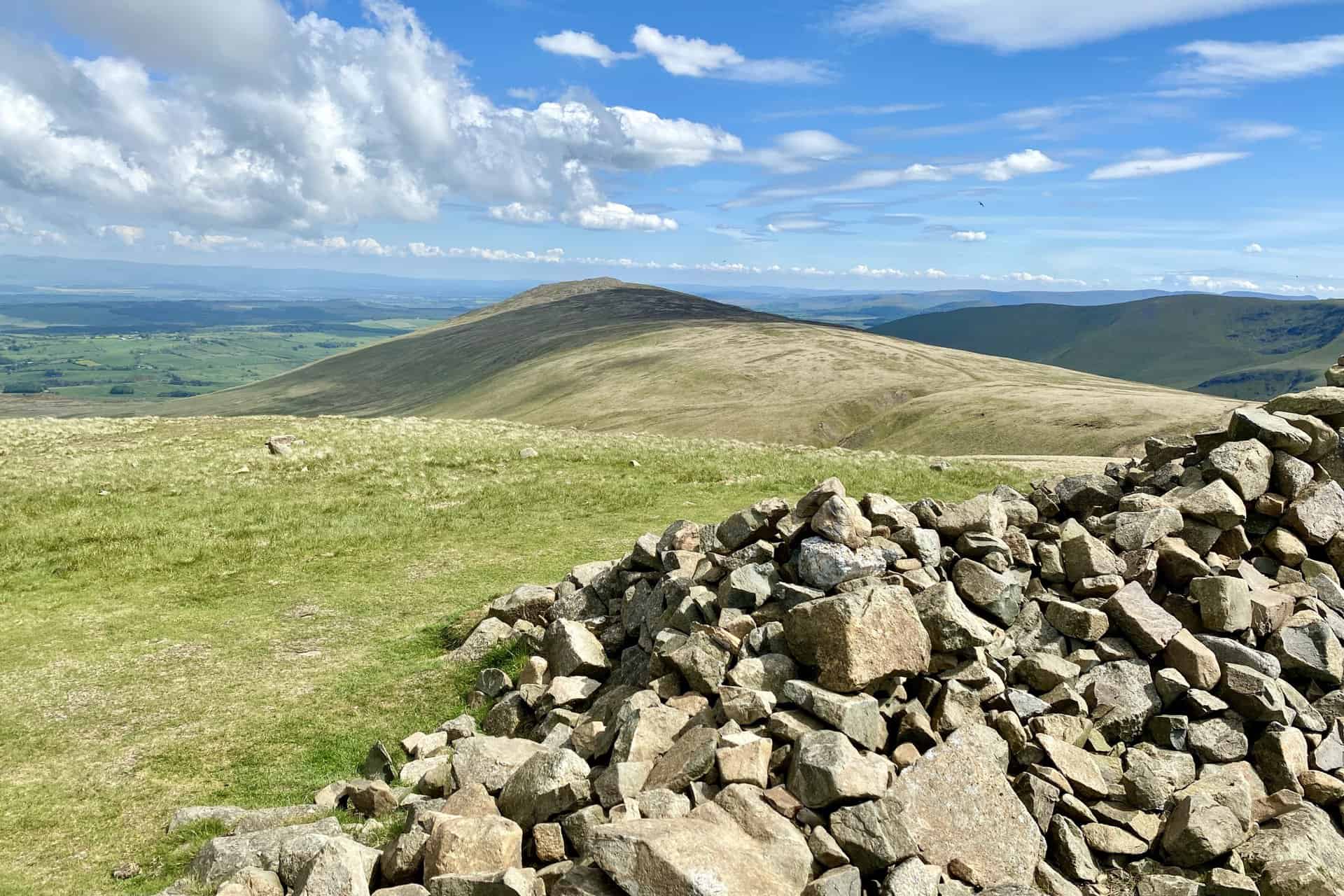 Carrock Fell as seen from the summit of High Pike, height 658 metres (2159 feet).