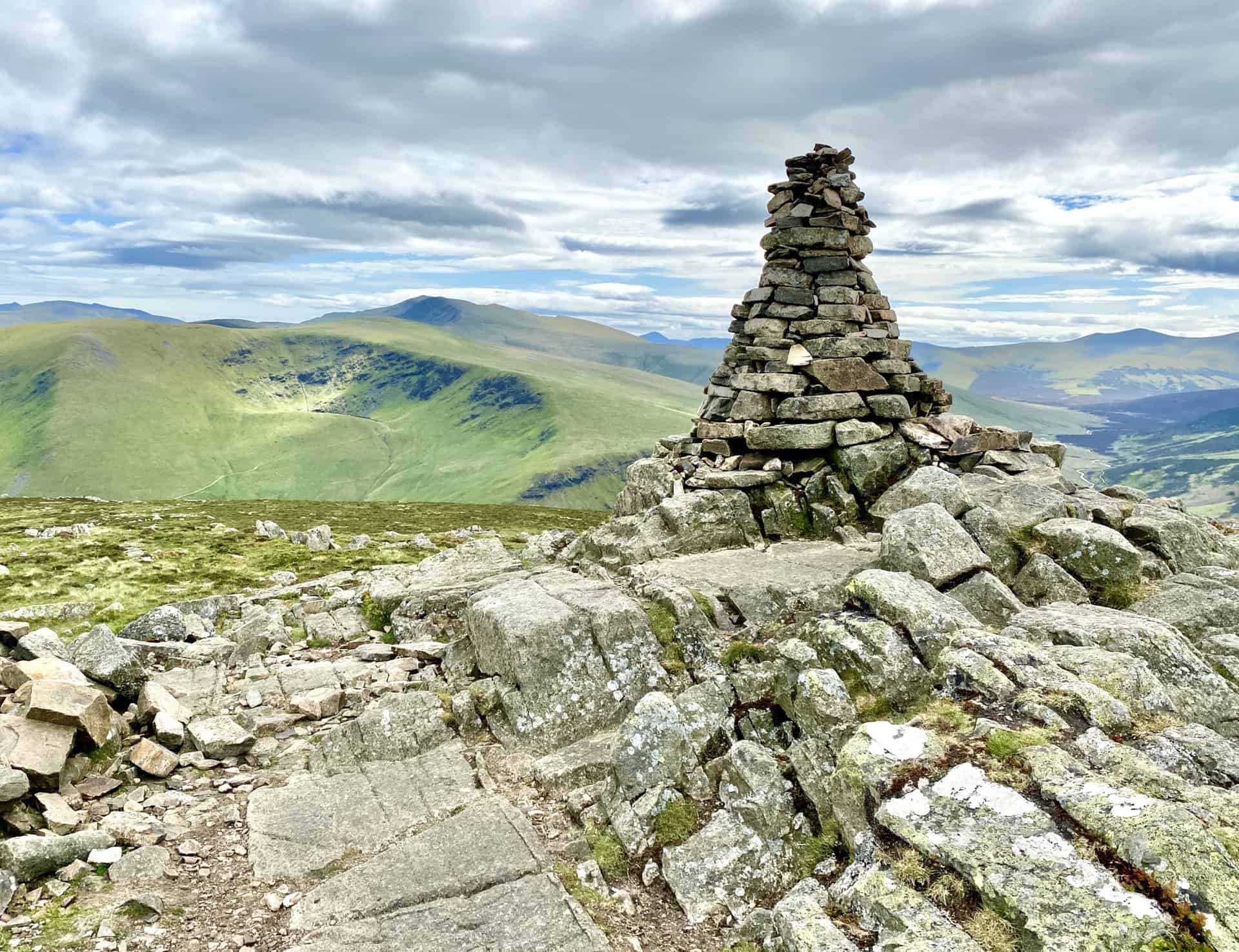 The summit of Carrock Fell, height 649 metres (2129 feet).