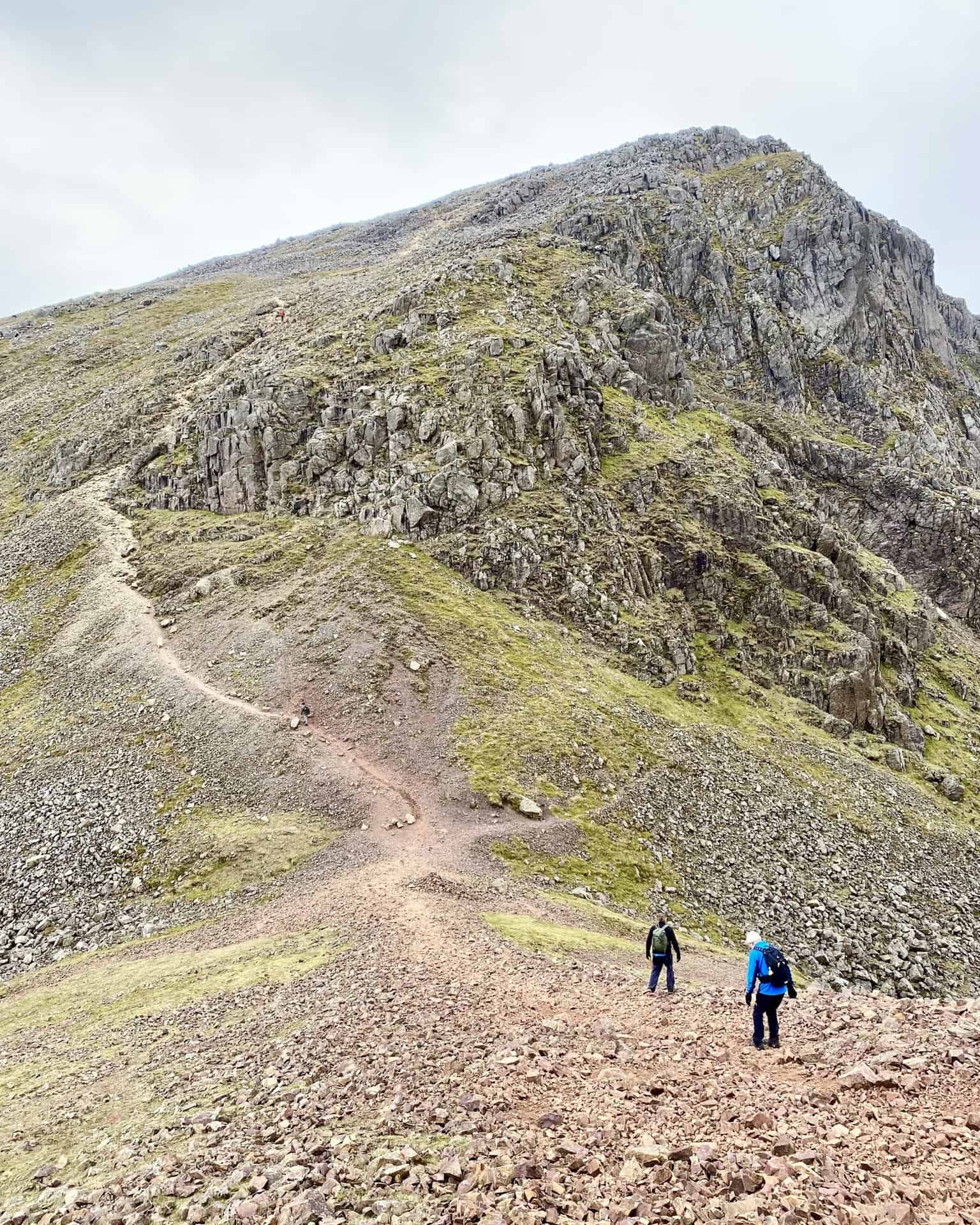 Windy Gap, the col or saddle between Green Gable and Great Gable.