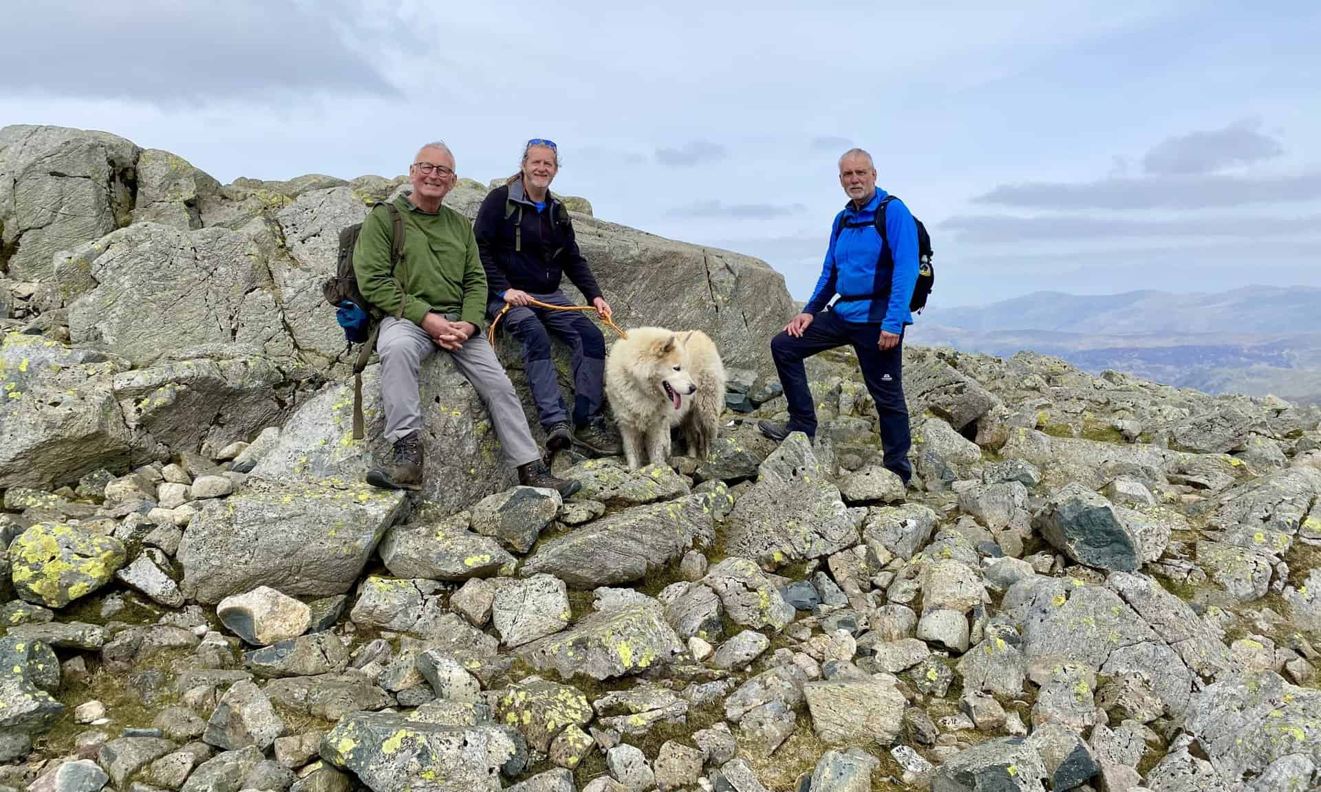 Back on the top of Great Gable after our detour to Westmorland Cairn.
