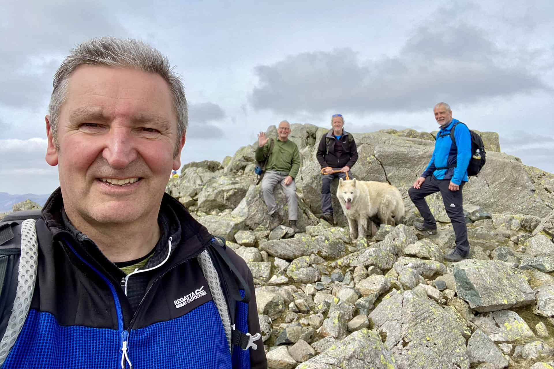 Back on the top of Great Gable after our detour to Westmorland Cairn.