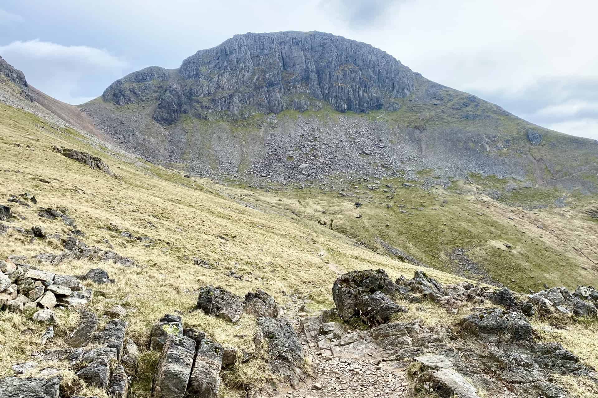 Looking back at Gable Crag from Moses' Trod.