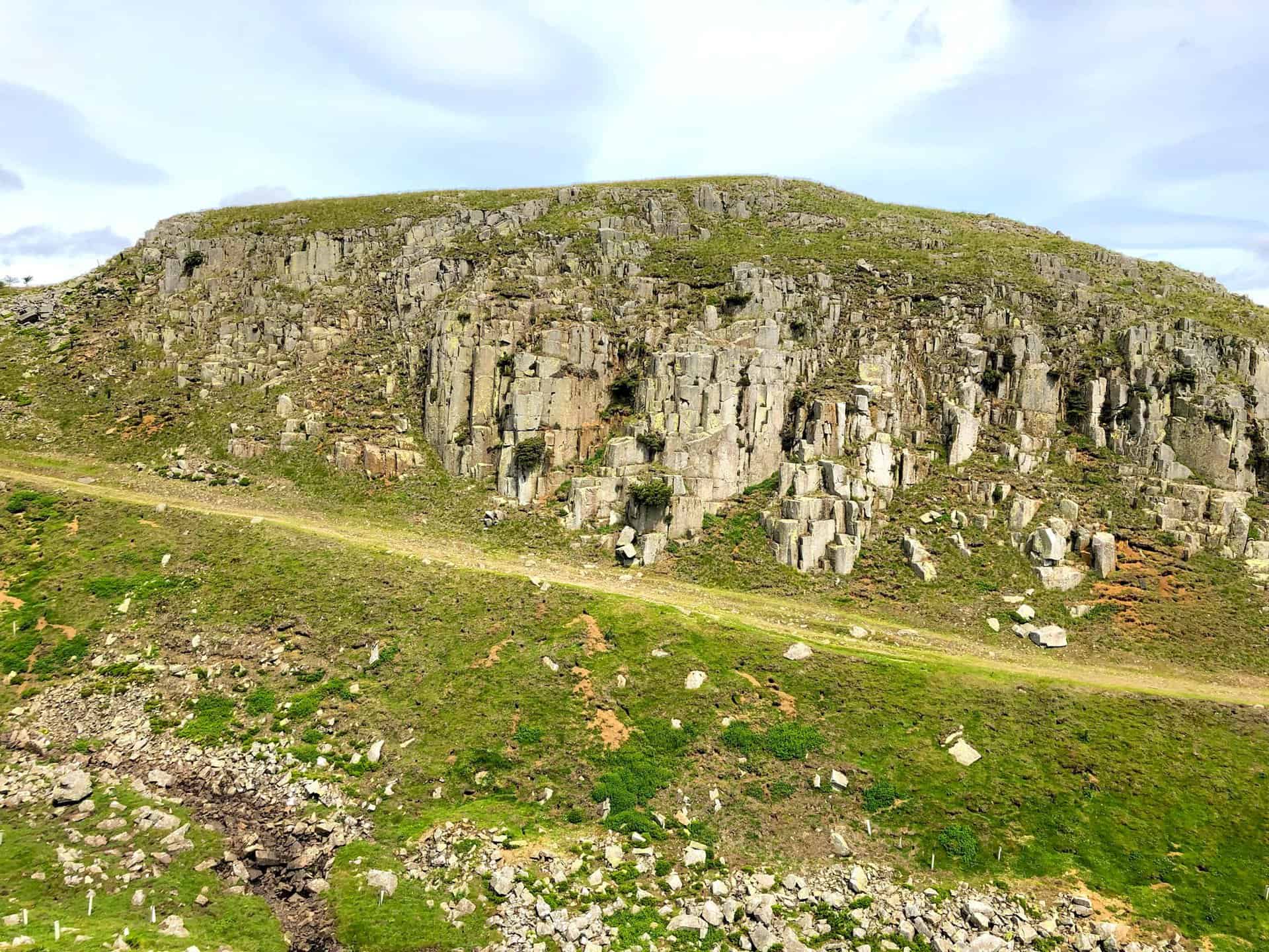 Holwick Scars, a rugged limestone landscape known for its dramatic views and geological interest.