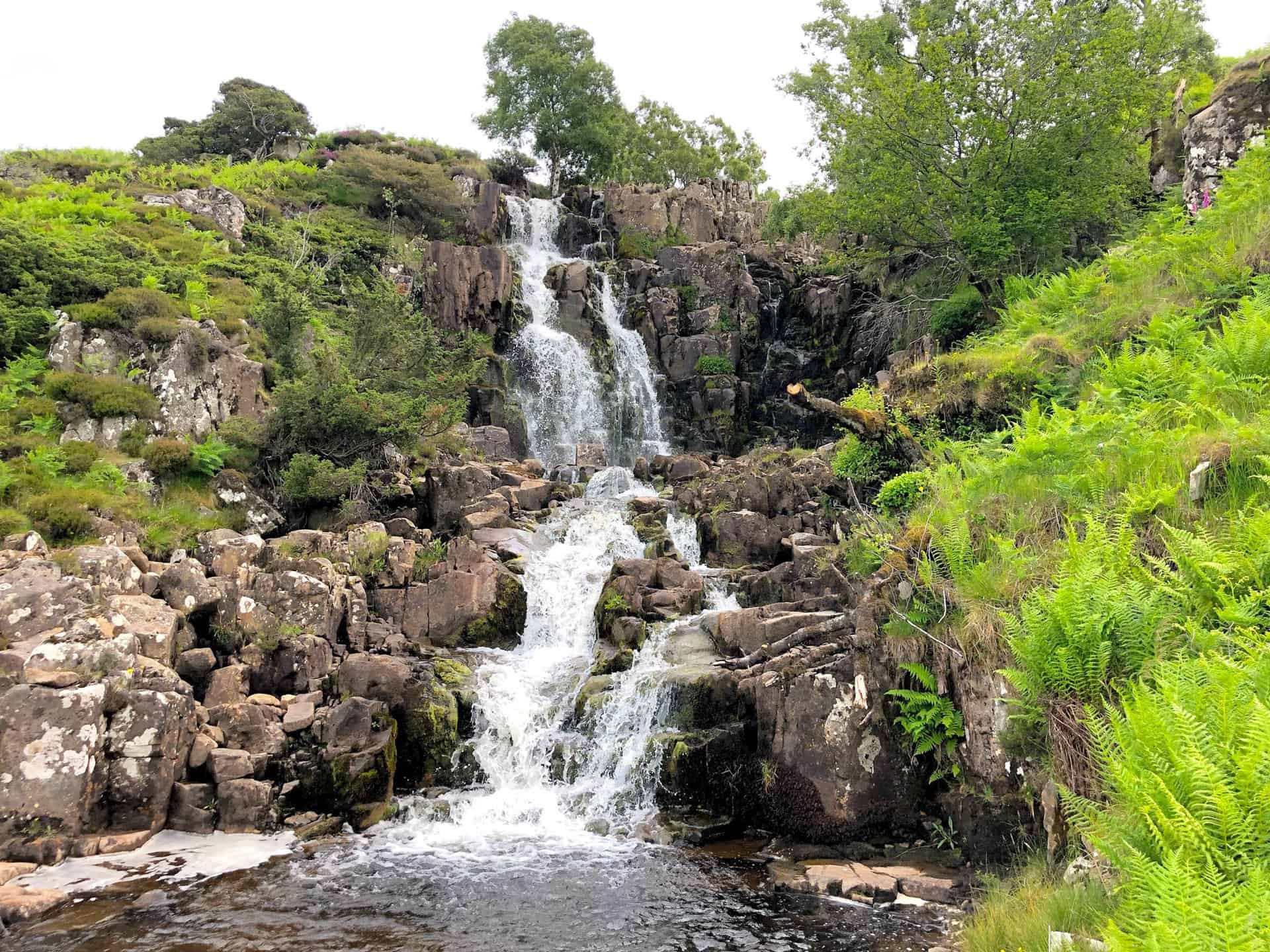 Bleabeck Force, a captivating waterfall where Blea Beck tumbles down in a series of cascades.