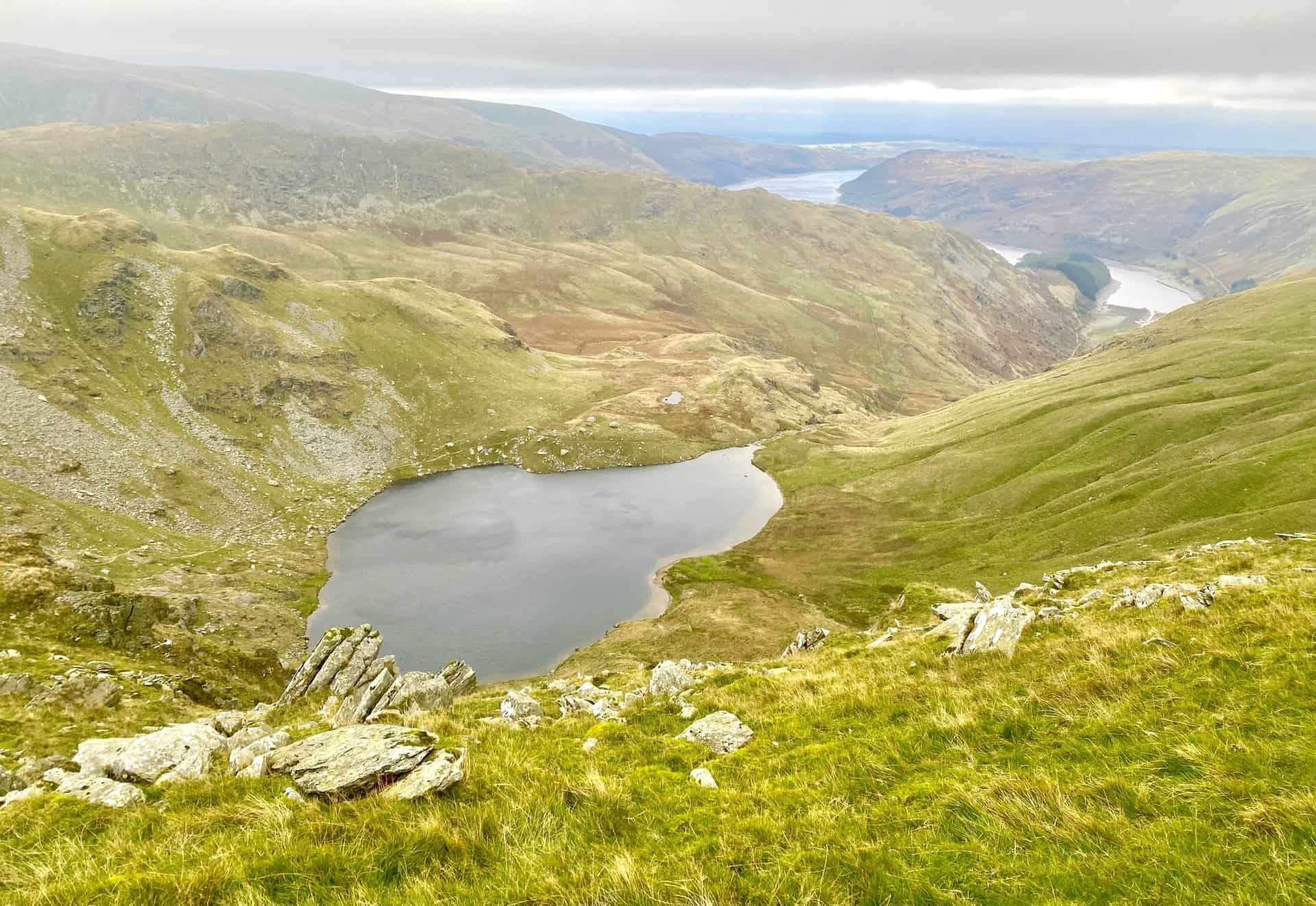Smallwater (foreground) and Haweswater Reservoir.