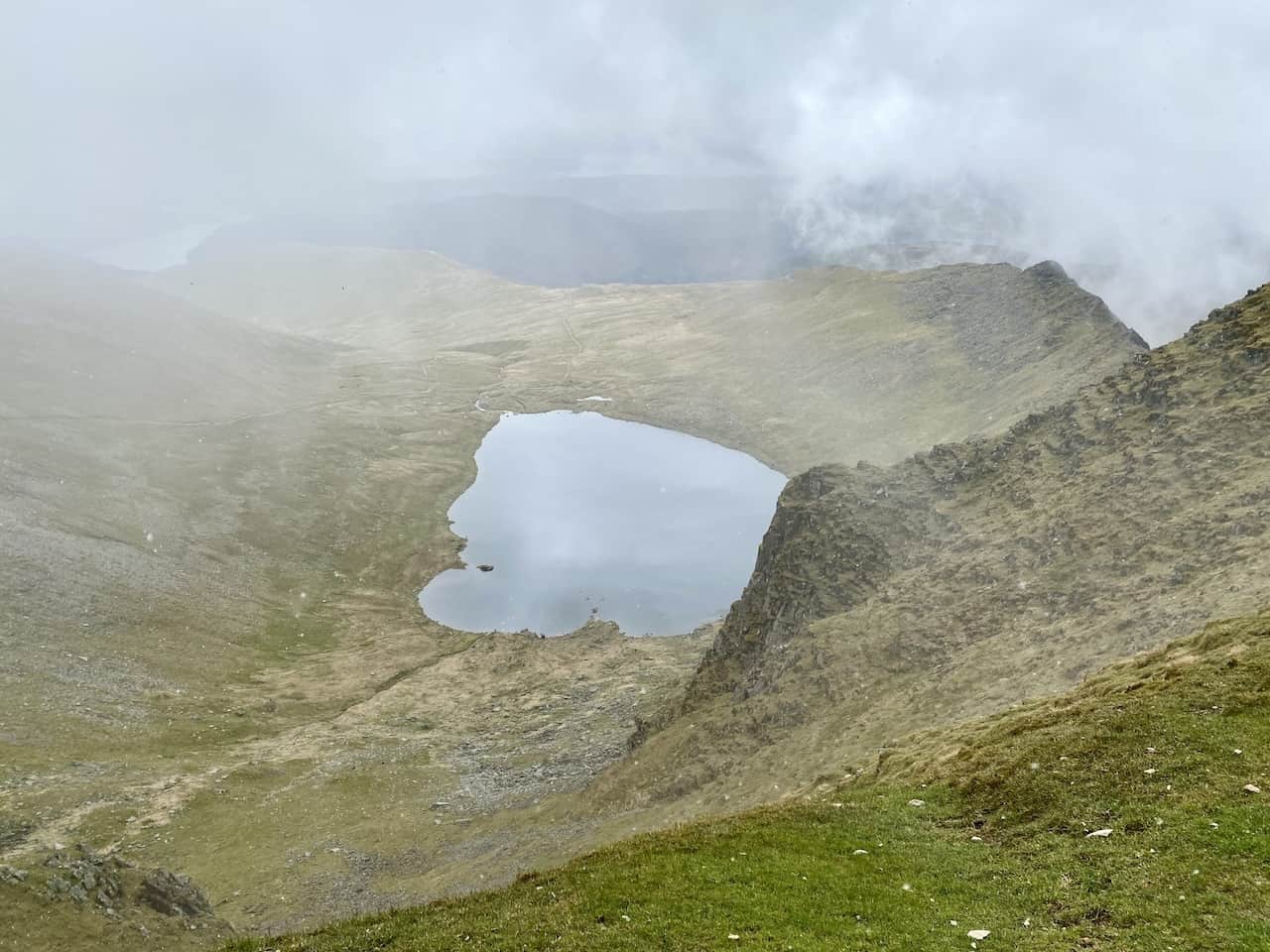 Red Tarn as seen from Helvellyn.