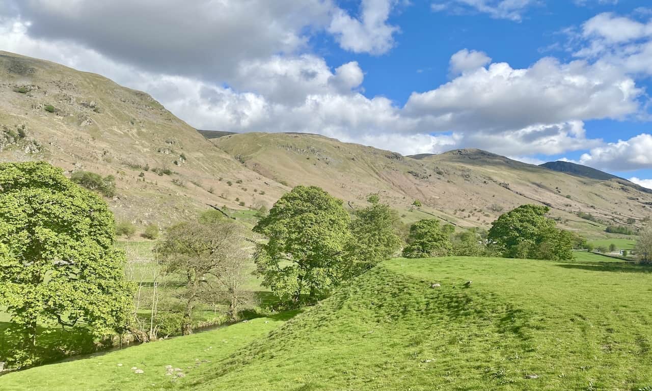 A final look back at Raise and Lower Man from Little How near Legburthwaite. Almost at the end of this Helvellyn circular walk.