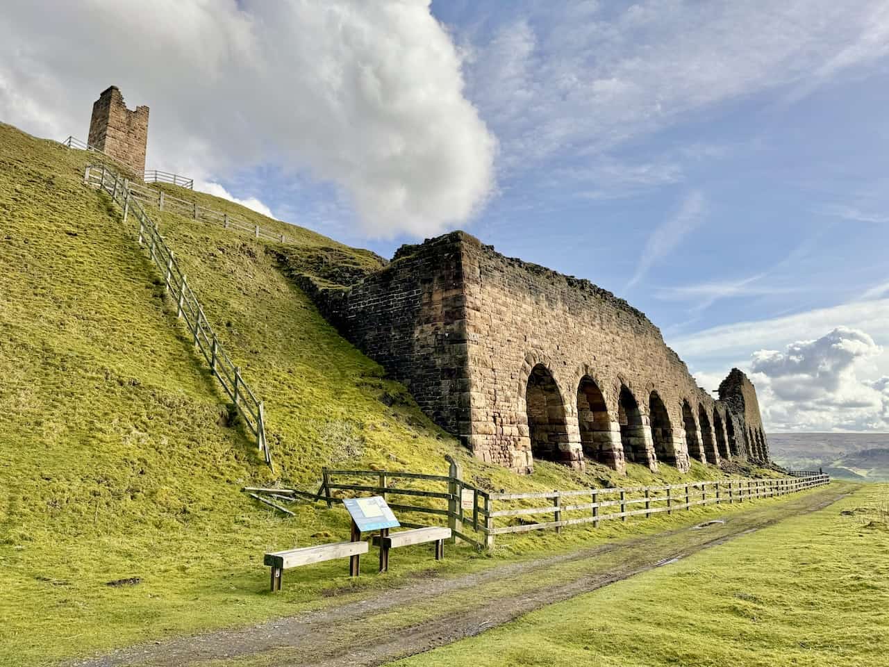 East Mines' Stone Kilns, standing testament to the arduous work of calcining ironstone, pivotal in the valley's industrial era.
