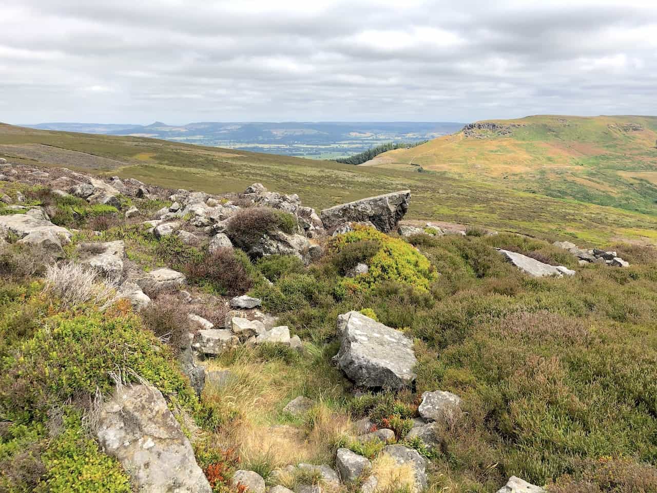 Gazing across to the Wainstones from the vantage point of Cold Moor offers a breathtaking view.