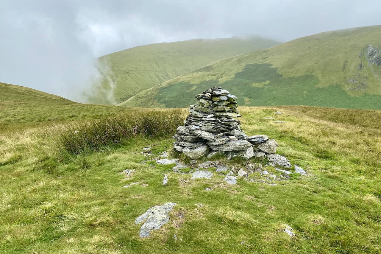 The summit of Souther Fell, height 522 metres (1713 feet).