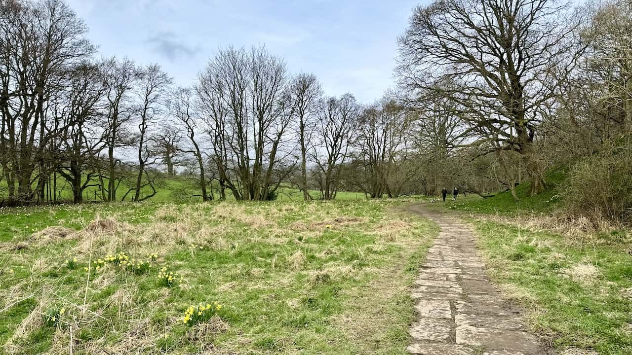 The pathway alongside the River Dove, connecting Low Mill and Church Houses, is predominantly flat and accessible, accommodating pushchairs and wheelchairs. Although several gates along the path require opening and closing, they present minor obstacles, making for an easy and inclusive journey.