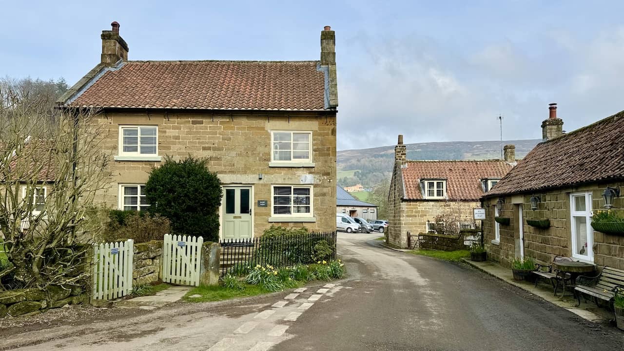 The quaint village of Church Houses provides a charming conclusion to the Farndale daffodils walk.