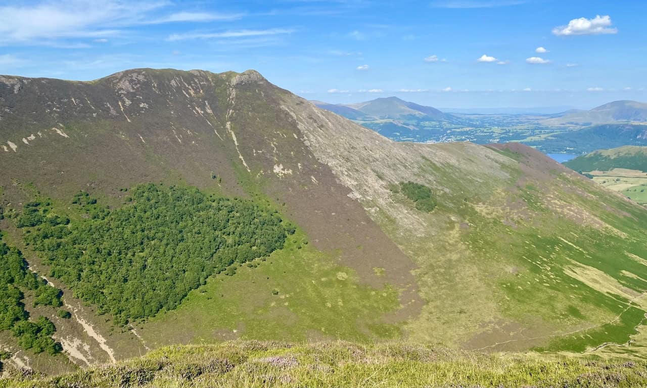 The view of Causey Pike, easily recognisable by its nipple-shaped top.
