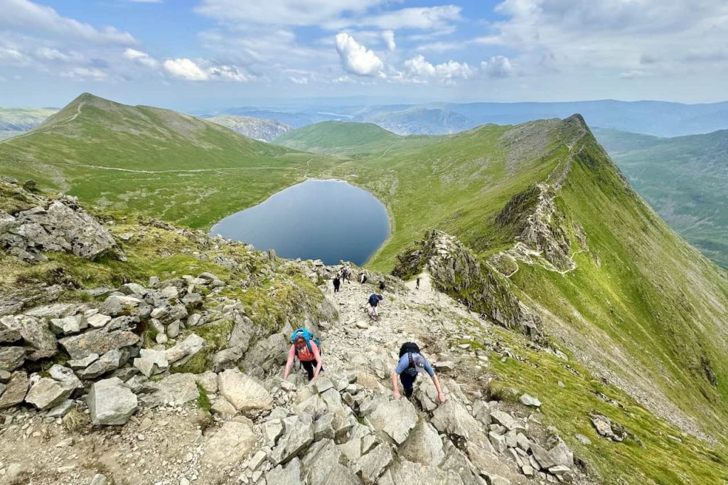 Helvellyn Via Striding Edge Walk The Famous Lake District Ridge