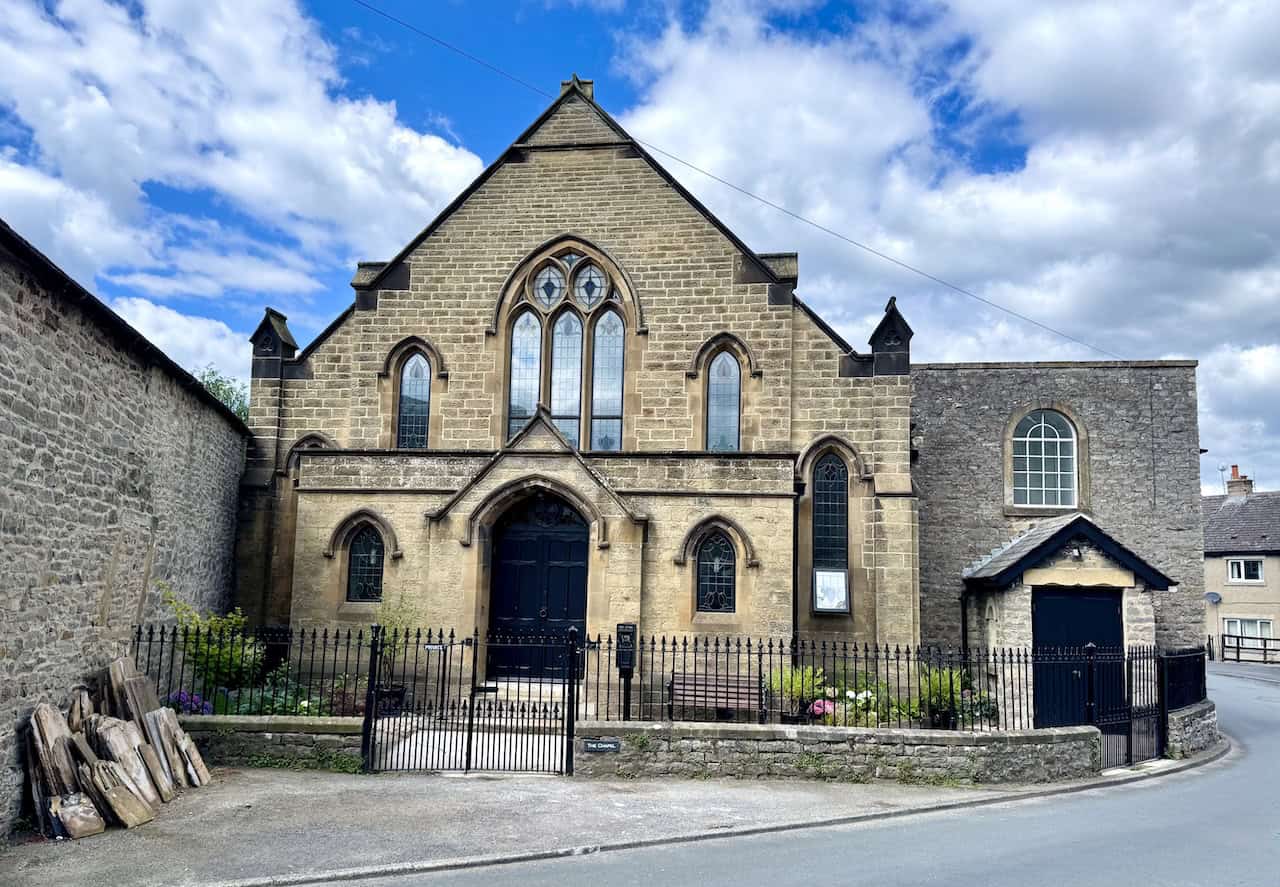 A former Methodist church still stands opposite Middleham’s original chapel building.
