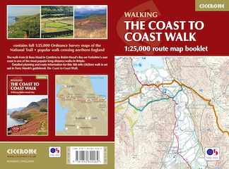 This handy map booklet covers the full 188-mile Coast to Coast route from St Bees to Robin Hood’s Bay. Featuring 1:25,000 OS maps, it is pocket-sized, practical, and designed for use in either direction across England’s landscapes.
