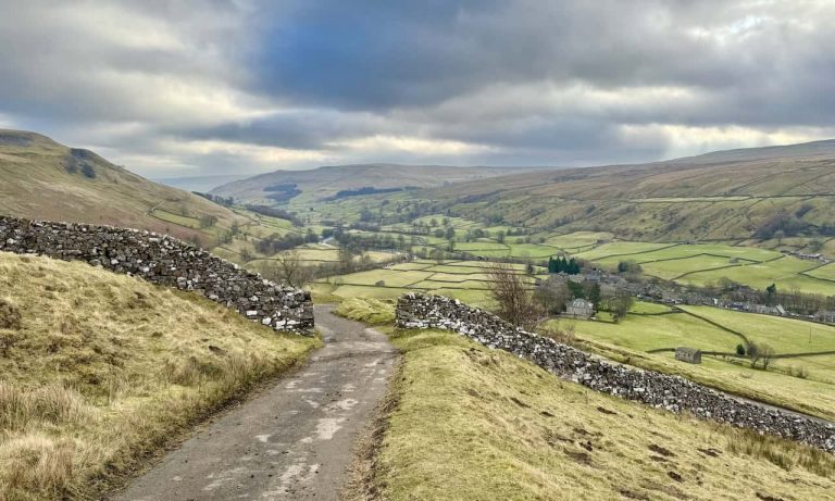 Swaledale views on one of the North Yorkshire walking routes.