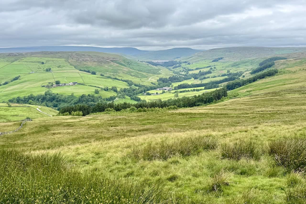 Upper Nidderdale moorland near Gollinglith Foot on the Masham Moor circuit, part of North Yorkshire walking routes.
