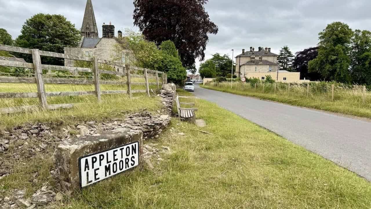 Village scenery and surrounding countryside on the Appleton-le-Moors walk, part of North Yorkshire circular walks.