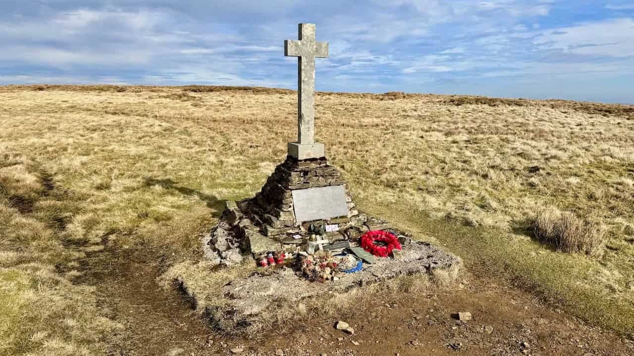 Summit views across Wharfedale from Buckden Pike on the Buckden Pike walk.