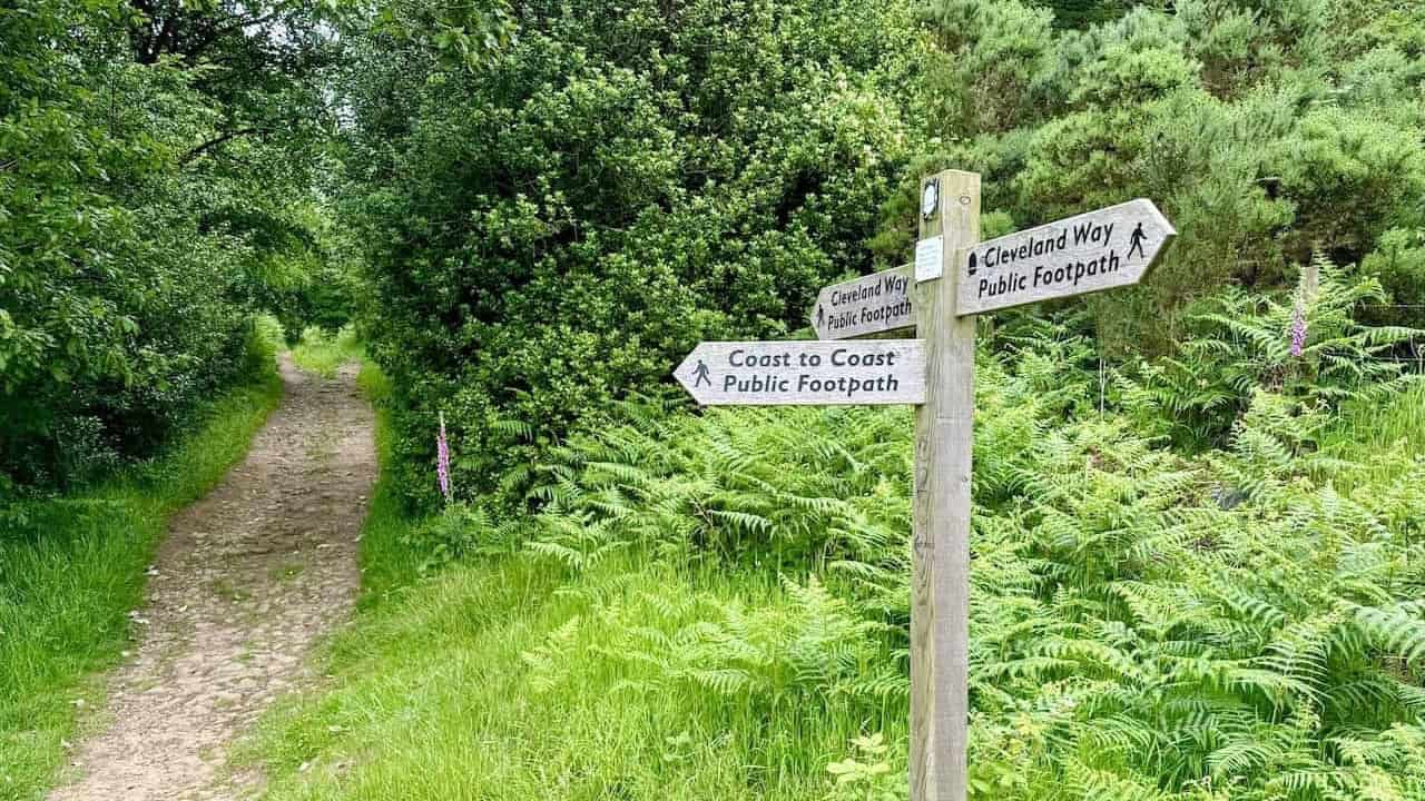 Open moorland views and historic landmarks on the Osmotherley walk near the Lady Chapel.
