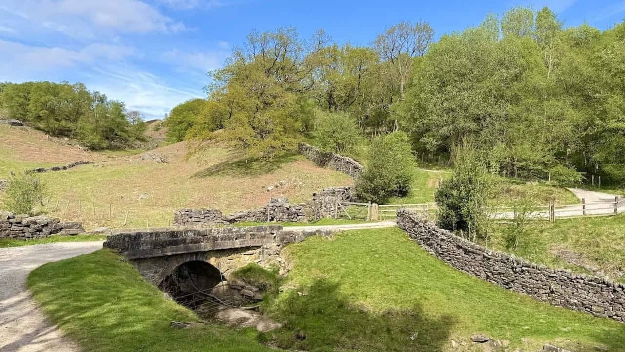 River Nidd and industrial heritage features on the Pateley Bridge walk.