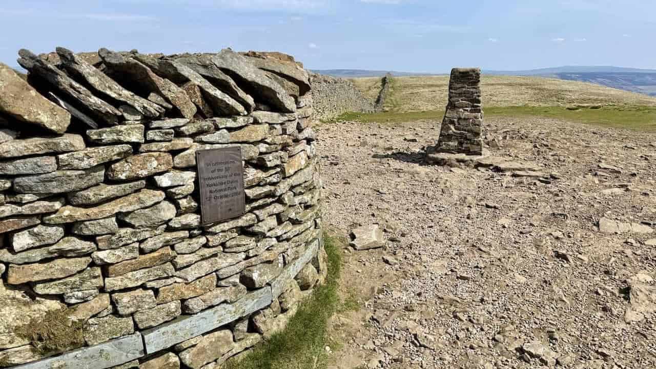 Rocky summit approach and wide views on the Pen-y-ghent walk from Horton in Ribblesdale.