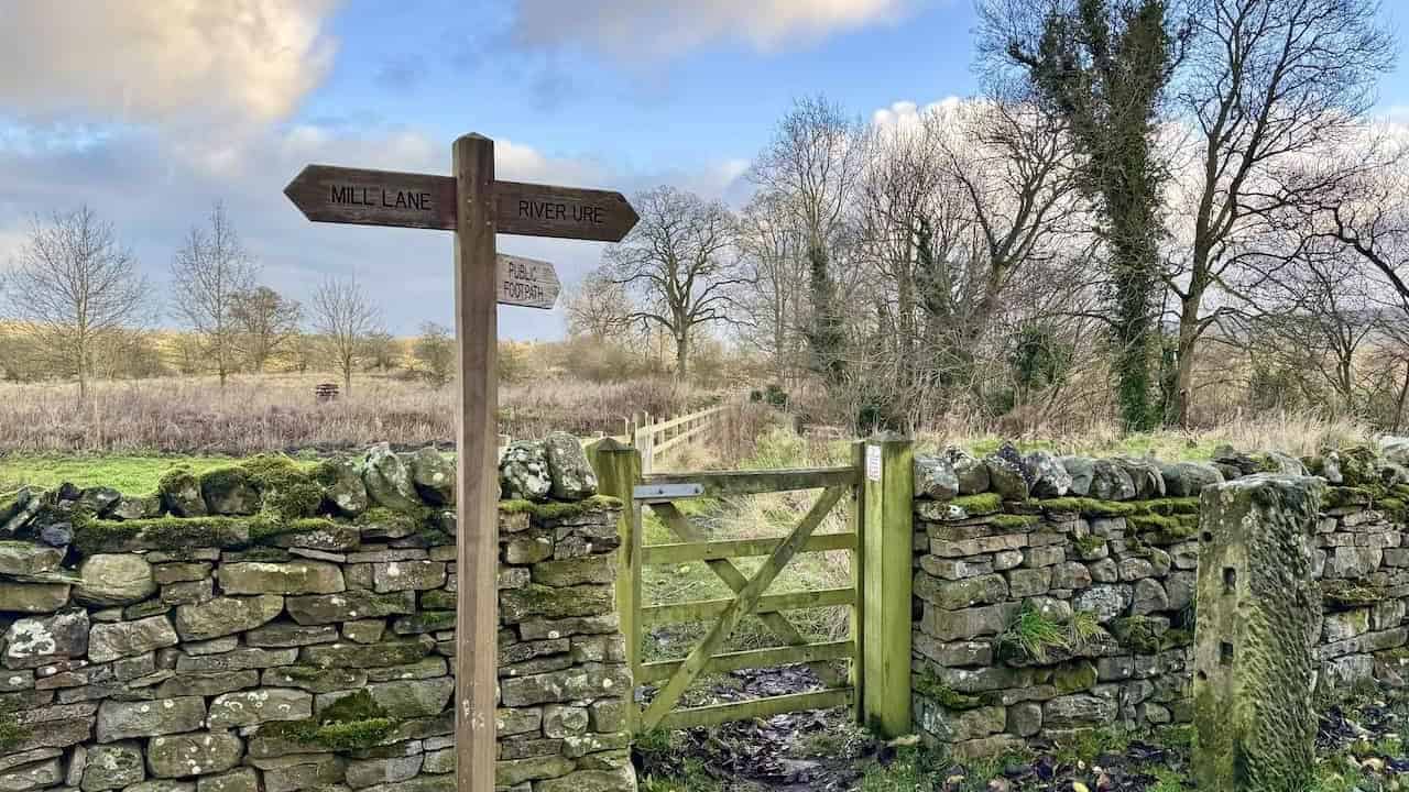 Woodland paths and waterfalls on the Wensleydale walk to Redmire Force.