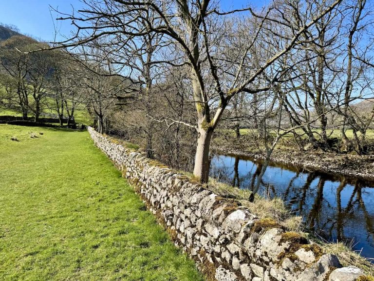 Dales Way heading north towards Buckden, part of several classic walks in Wharfedale.