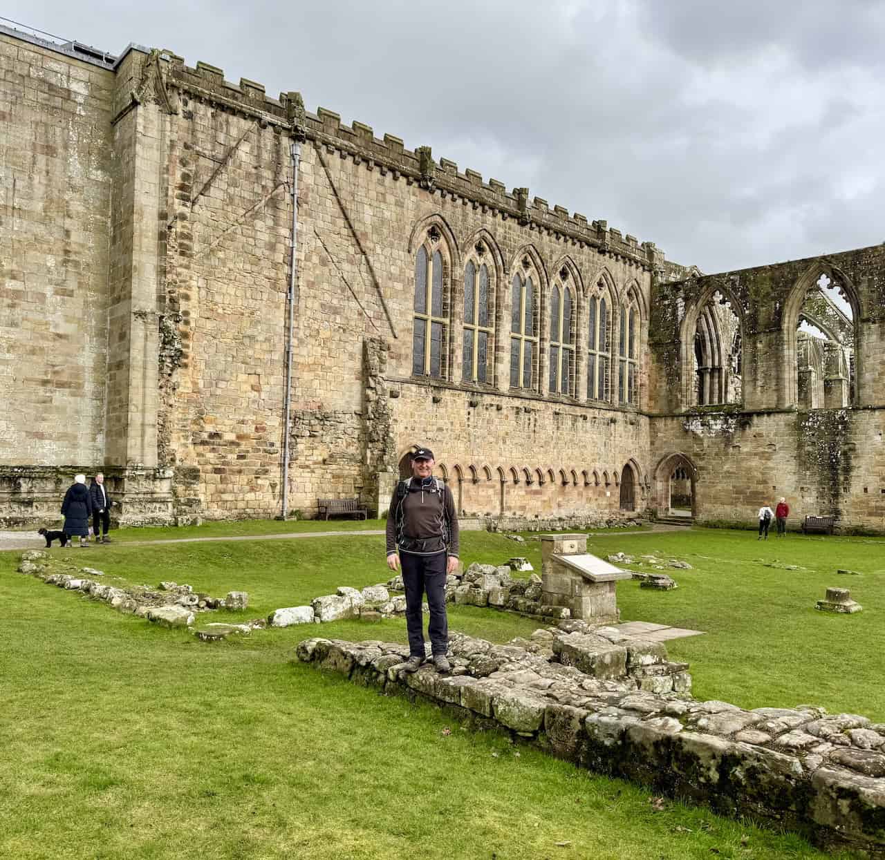 Bolton Priory ruins at Bolton Abbey on the Barden Bridge walk.