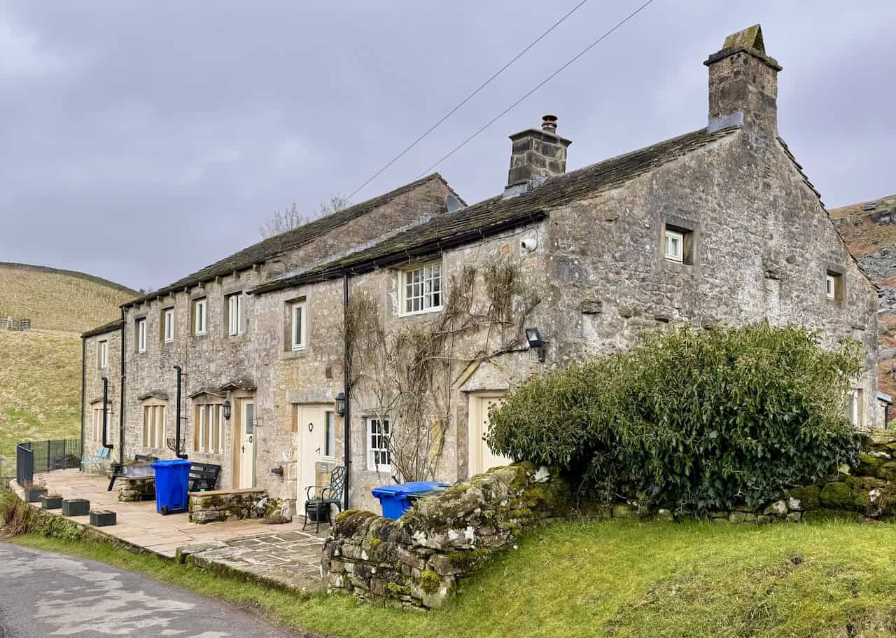 Traditional stone cottages in the charming little hamlet of Hole Bottom in Upper Wharfedale.