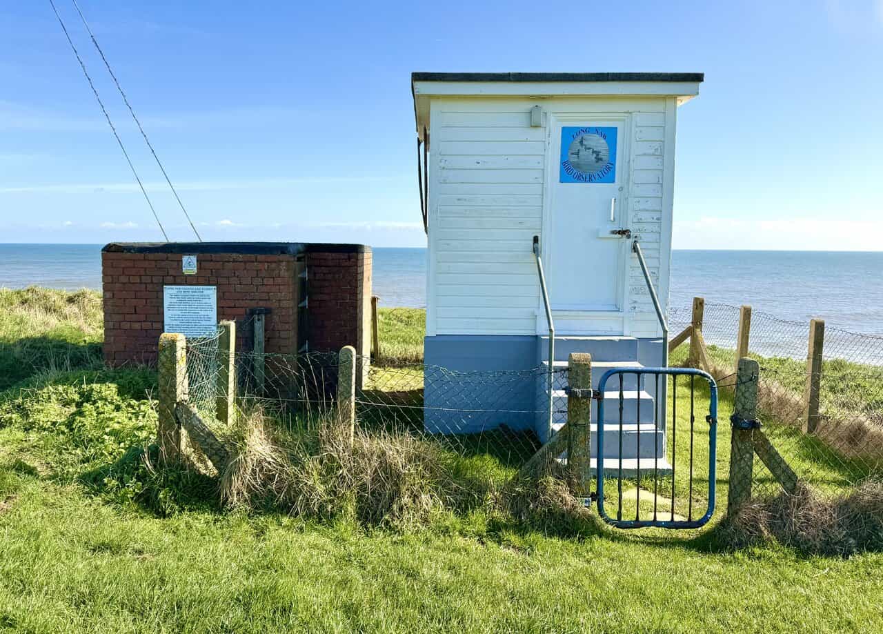 Historic Long Nab coastguard lookout above the Scarborough Channel, a wartime observation post later linked to nuclear warning systems.