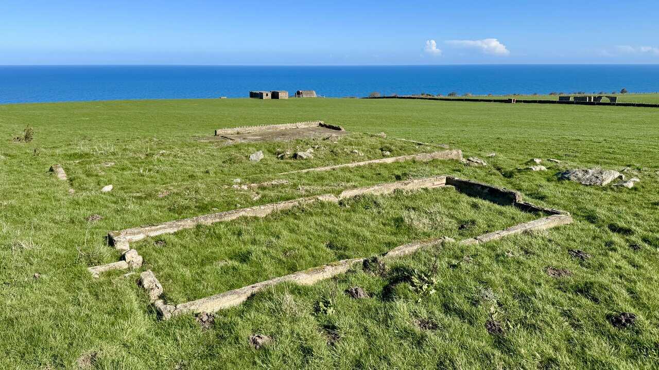 Site of the former radar station accommodation buildings beside the Cinder Track.