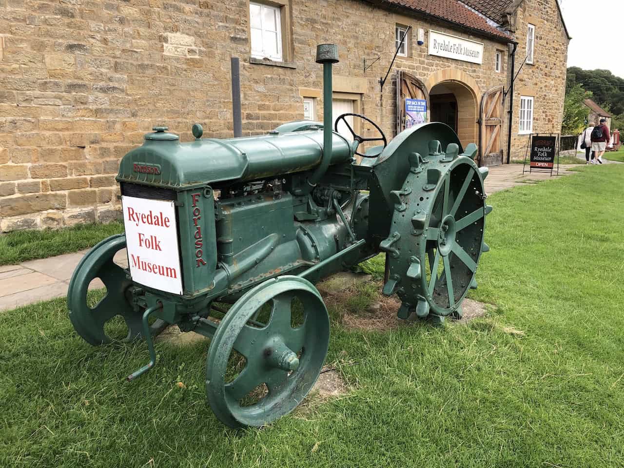 A view across the six-acre site of Ryedale Folk Museum in Hutton-le-Hole, showing the collection of historic buildings that have been carefully dismantled and rebuilt stone by stone to preserve the rural heritage of the North York Moors.