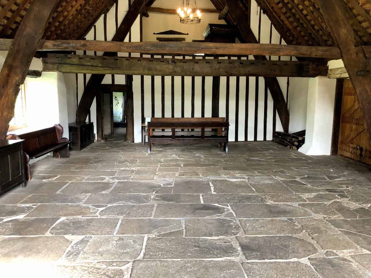 The thatched roof of the Manor House at Ryedale Folk Museum, which required nine tonnes of wheat straw to complete, crowning a building that once served as the hall for the Manor Court where community disputes were settled.