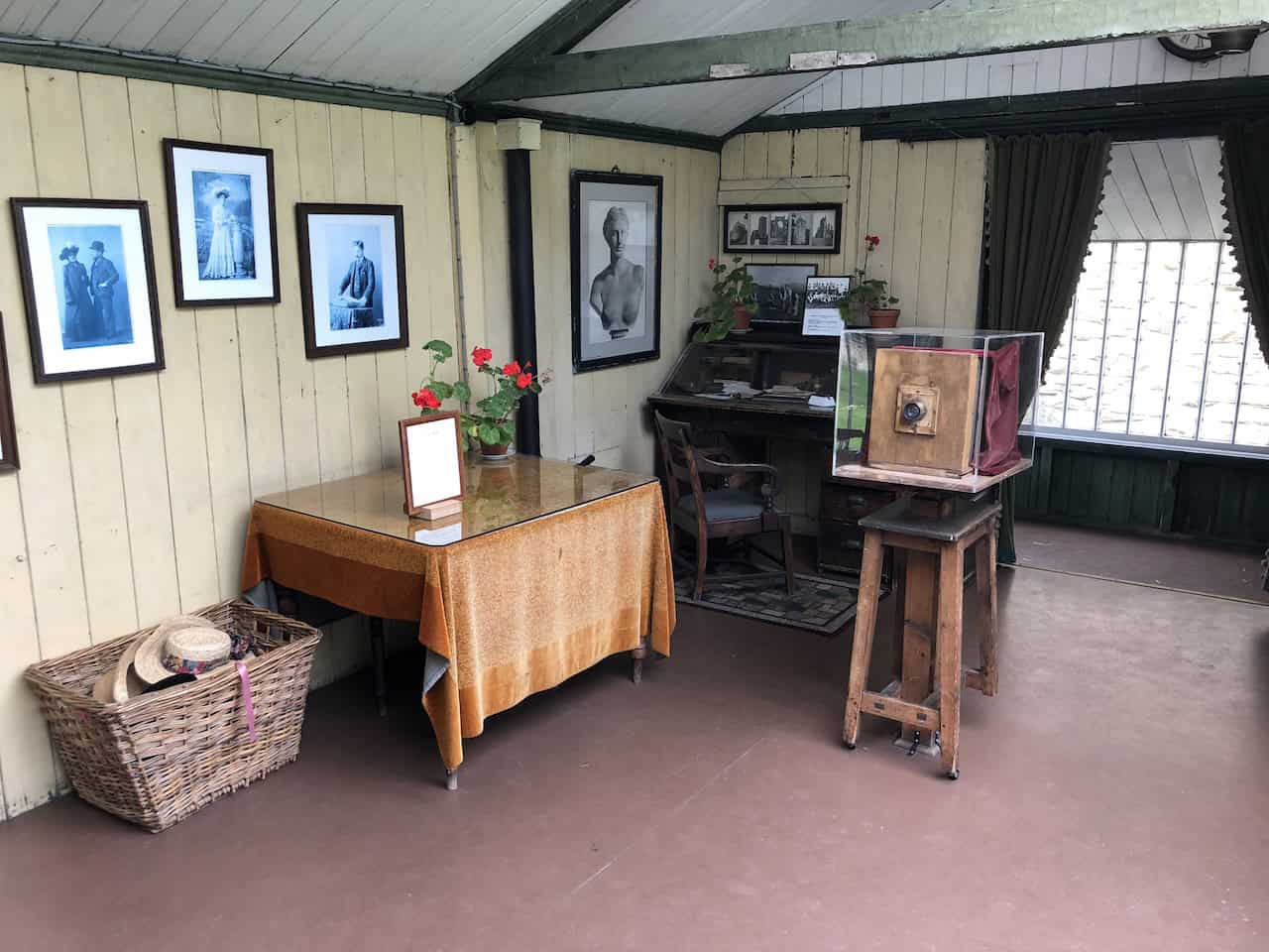 The William Hayes Daylight Photographic Studio at Ryedale Folk Museum, built in 1902 and recognised as the oldest surviving daylight studio in England, designed with specific architectural features to harness natural light for portrait photography.